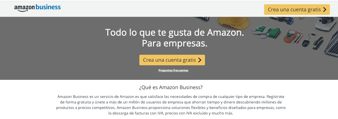 ejemplo marketing B2B de Amazon